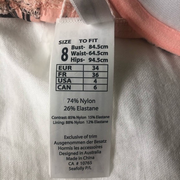 Never Been Worn Seafolly Peach Floral Bikini - Picture 8 of 8